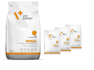 4T Veterinary Diet Cat Renal 2kg +3 x 100G DĀVANĀ